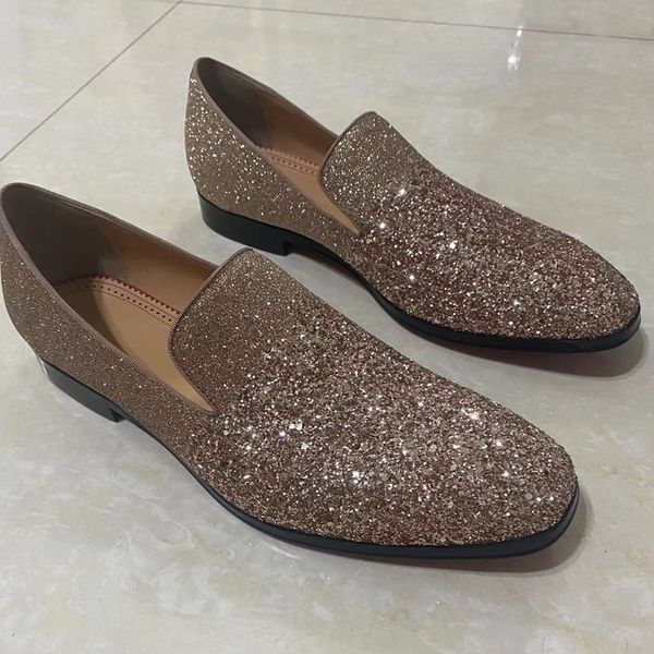 luxury designer mens sequins shoes glitter loafers dress shoes slip on summer casual shoes mens flats party and wedding shoes, Black
luxury designer mens sequins shoes glitter loafers dress shoes slip on summer casual shoes mens flats party and wedding shoes, Black