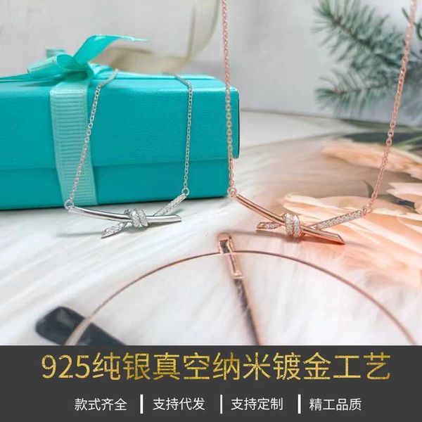 internet celebrity tiffayffay knot 925 sterling silver plated 18k real gold knot necklace female eileen gu cross bow collar chain, Black
internet celebrity tiffayffay knot 925 sterling silver plated 18k real gold knot necklace female eileen gu cross bow collar chain, Black