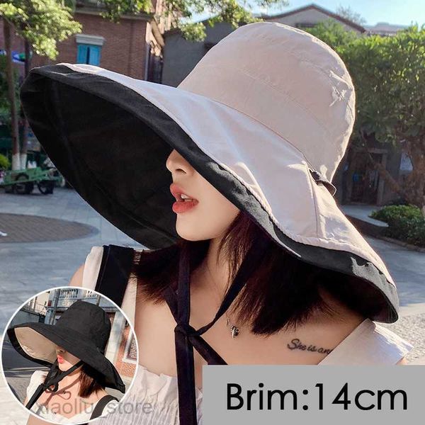 wide brim hats 2020 new women summer super large wide brim beach hats double-sided foldable anti-uv sun hat panama female sunscreen cap bonn, Blue;gray
wide brim hats 2020 new women summer super large wide brim beach hats double-sided foldable anti-uv sun hat panama female sunscreen cap bonn, Blue;gray