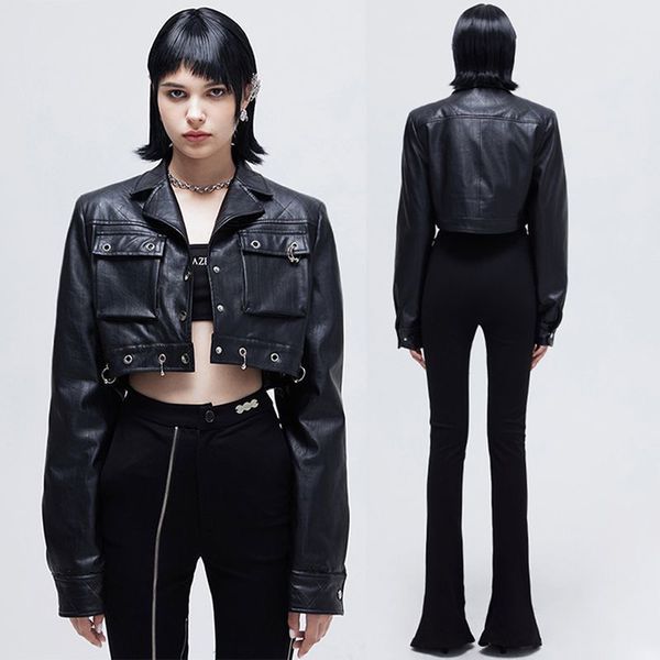 designer womens leather jacket woman short coats style slim for lady genuine leather jacket designer coat luxury designer woman jackets c008, Black;brown
designer womens leather jacket woman short coats style slim for lady genuine leather jacket designer coat luxury designer woman jackets c008, Black;brown