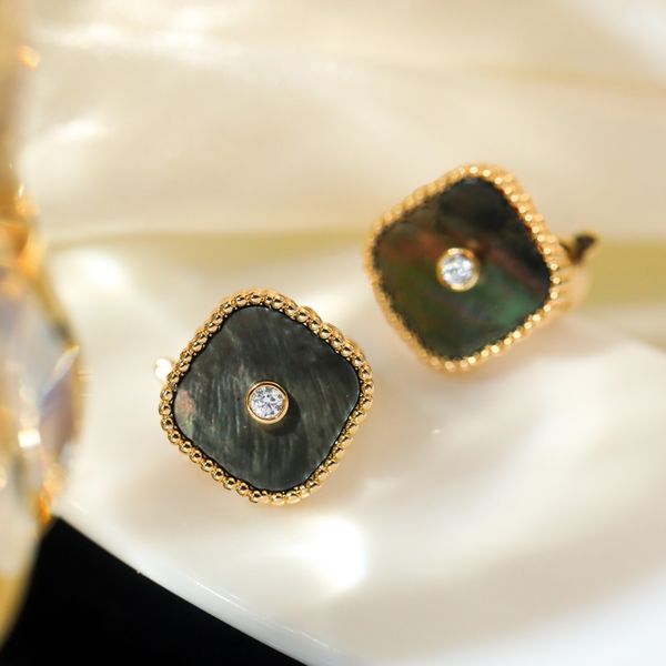 designers luxury jewelry charm stud earrings gold plated agate hoop engagement for bride wedding party gifts lover clover non-fading non-all, Golden
designers luxury jewelry charm stud earrings gold plated agate hoop engagement for bride wedding party gifts lover clover non-fading non-all, Golden