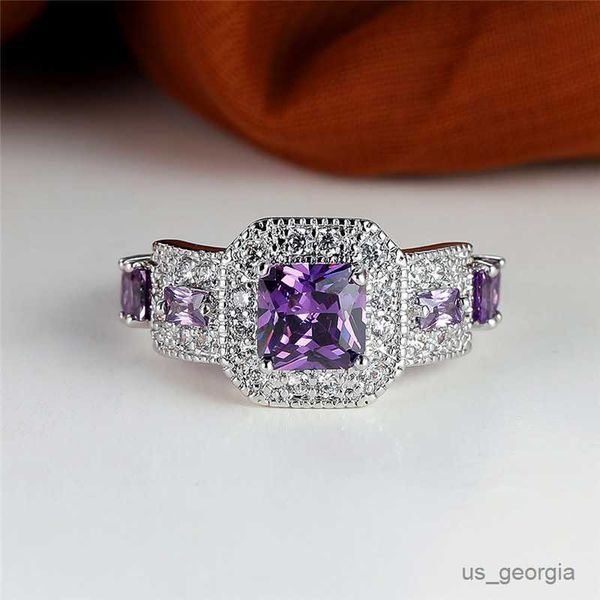 band rings luxury female purple white crystal ring classic silver color engagement ring minimalist metal wedding rings for women r230625
band rings luxury female purple white crystal ring classic silver color engagement ring minimalist metal wedding rings for women r230625