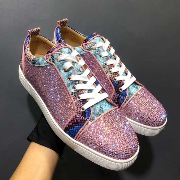 low pink snakeskin pattern real leather shoes for man fashion rhinestone sneaker luxury designer casual shoes club shoes, Black
low pink snakeskin pattern real leather shoes for man fashion rhinestone sneaker luxury designer casual shoes club shoes, Black
