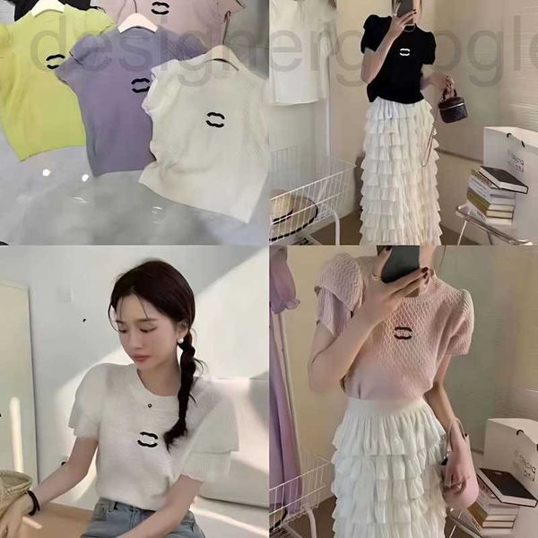 women's knits & tees designer france fashion womens knits wear net red with lotus leaf short sleeve c letter embroidery loose comfortab, White
women's knits & tees designer france fashion womens knits wear net red with lotus leaf short sleeve c letter embroidery loose comfortab, White