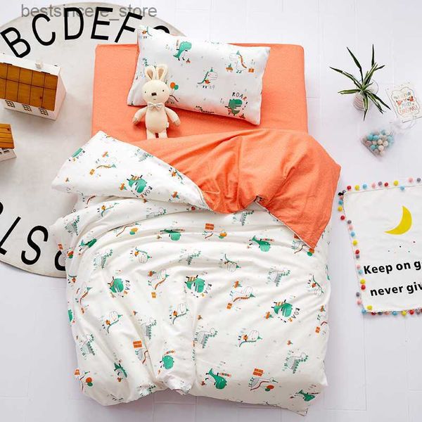 3pcs baby dinosaur bedding set cotton crib bed linen kit cartoon animal includes pillowcase bed sheet duvet cover without filler l230522
3pcs baby dinosaur bedding set cotton crib bed linen kit cartoon animal includes pillowcase bed sheet duvet cover without filler l230522
