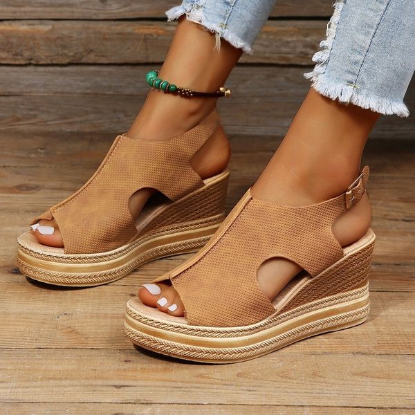 slippers summer sandal's shoes trend wedge platform casual flat designer elegant party heels plus size 42 230625, Black
slippers summer sandal's shoes trend wedge platform casual flat designer elegant party heels plus size 42 230625, Black
