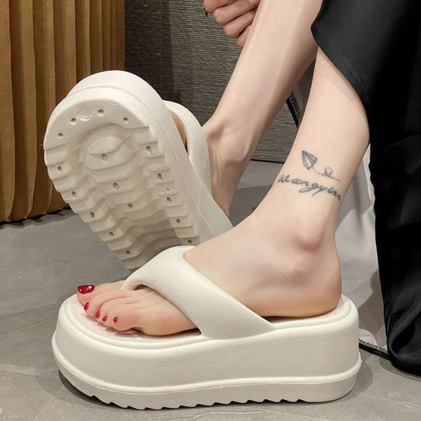slippers 7cm thick women flip flops 2023 split toe muffin platform high summer flat casual eva sole 230625, Black
slippers 7cm thick women flip flops 2023 split toe muffin platform high summer flat casual eva sole 230625, Black