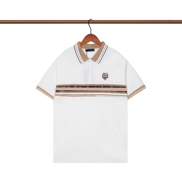 2023 designer men's t-shirt and polo shirt men's polo shirt full print and letters short sleeve reverse collar cotton casual cloth, White;black
2023 designer men's t-shirt and polo shirt men's polo shirt full print and letters short sleeve reverse collar cotton casual cloth, White;black
