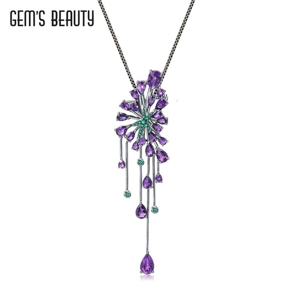strands strings gem's beauty natural amethyst wisteria pendant 925 sterling silver necklace love token romantic jewelry for women 23062, Black
strands strings gem's beauty natural amethyst wisteria pendant 925 sterling silver necklace love token romantic jewelry for women 23062, Black