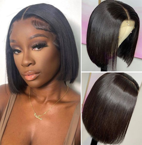 180 density bob straight lace front wig human hair pre plucked 13x4 transparent lace frontal wig glueless black brazilian wigs, Black;brown
180 density bob straight lace front wig human hair pre plucked 13x4 transparent lace frontal wig glueless black brazilian wigs, Black;brown