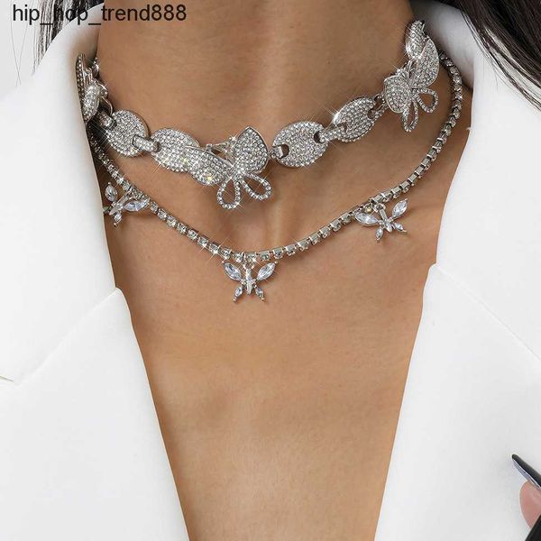 925 silver necklace temperament retro diamond inlaid butterfly lock double layer cuban chain women's party gift
925 silver necklace temperament retro diamond inlaid butterfly lock double layer cuban chain women's party gift