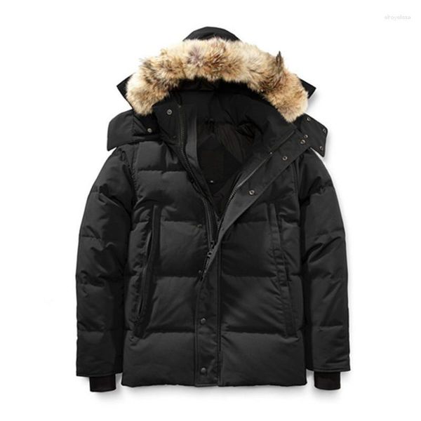 men's down winter fourrure parka homme jassen chaquetas outerwear wolf fur hooded manteau wyndham canada jacket coat hiver doudoune, Black
men's down winter fourrure parka homme jassen chaquetas outerwear wolf fur hooded manteau wyndham canada jacket coat hiver doudoune, Black