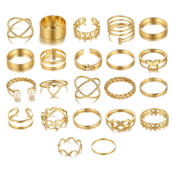 22pcs gold dome chunky rings for women suit 18k gold plated braided twisted round signet rings adjustable open ring band statement jewelry s, Golden
22pcs gold dome chunky rings for women suit 18k gold plated braided twisted round signet rings adjustable open ring band statement jewelry s, Golden