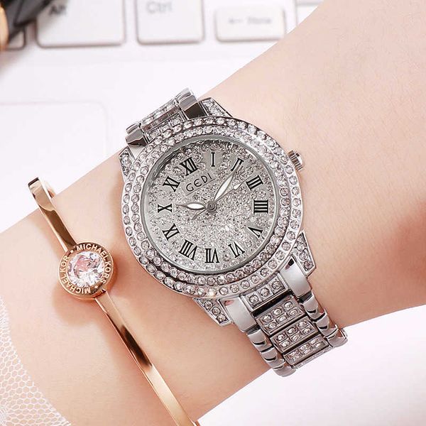 women's fashion luxury women watches diamond luminous quartz-battery watch, Slivery;brown
women's fashion luxury women watches diamond luminous quartz-battery watch, Slivery;brown