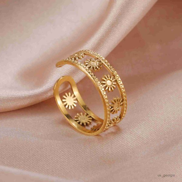 band rings skyrim gold color sun ring for women lover stainless steel boho adjustable open finger rings 2023 fashion jewelry birthday gift r, Silver
band rings skyrim gold color sun ring for women lover stainless steel boho adjustable open finger rings 2023 fashion jewelry birthday gift r, Silver