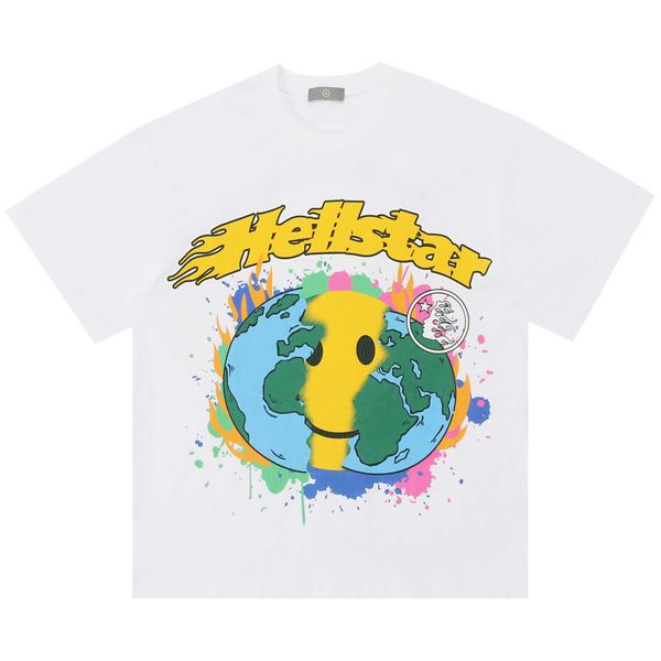 men and women hellstar studios globe save the earth european and american high street trend men's and women's short sleeve t-shirt, White;black
men and women hellstar studios globe save the earth european and american high street trend men's and women's short sleeve t-shirt, White;black