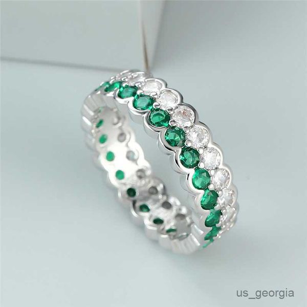 band rings luxury female small green white ring classic silver color engagement ring dainty zircon wedding rings for women r230625
band rings luxury female small green white ring classic silver color engagement ring dainty zircon wedding rings for women r230625