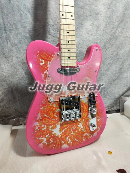 custom crook brad paisley signature pink red tele electric guitar maple neck & fingerboard, transparent pickguard chrome hardware vintage tu
custom crook brad paisley signature pink red tele electric guitar maple neck & fingerboard, transparent pickguard chrome hardware vintage tu