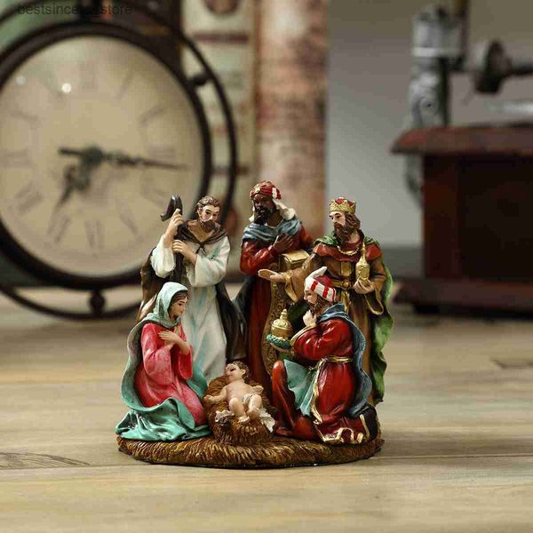 2023 new statue nativity scene set baby jesus manger christmas crib figurines miniatures ornament church xmas home decoration l230522
2023 new statue nativity scene set baby jesus manger christmas crib figurines miniatures ornament church xmas home decoration l230522