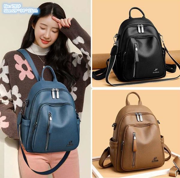 Factory wholesale ladies shoulder bags 6 colors simple Joker printed handbag soft solid color thick leather backpack street popular color matching female bag, Brown-791#
Factory wholesale ladies shoulder bags 6 colors simple Joker printed handbag soft solid color thick leather backpack street popular color matching female bag, Brown-791#