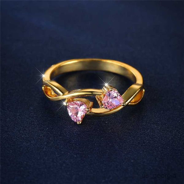 band rings luxury female small heart ring classic yellow gold color engagement ring dainty zircon wedding rings for women r230625, Silver
band rings luxury female small heart ring classic yellow gold color engagement ring dainty zircon wedding rings for women r230625, Silver