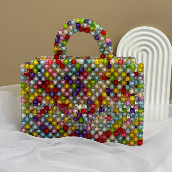 2023 creative colorful flip, beaded buckle makeup box, handheld women's bag, straight color box 230625
2023 creative colorful flip, beaded buckle makeup box, handheld women's bag, straight color box 230625