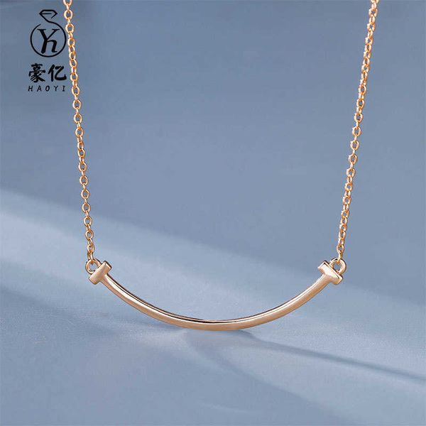 high-quality tiffay smile necklace 925 sterling silver plated with 18k gold full diamond smooth smiling face pendant net red collarbone chai, Golden;silver
high-quality tiffay smile necklace 925 sterling silver plated with 18k gold full diamond smooth smiling face pendant net red collarbone chai, Golden;silver