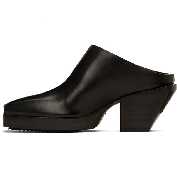 new arrival peep toe genuine leather summer men shoes fashion platform high heels half shoes for men mules dress shoes, Black
new arrival peep toe genuine leather summer men shoes fashion platform high heels half shoes for men mules dress shoes, Black