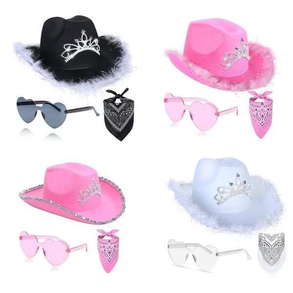 cloches western cowboy hat pink cowgirl style for men women wear drop 230625, Blue;gray
cloches western cowboy hat pink cowgirl style for men women wear drop 230625, Blue;gray