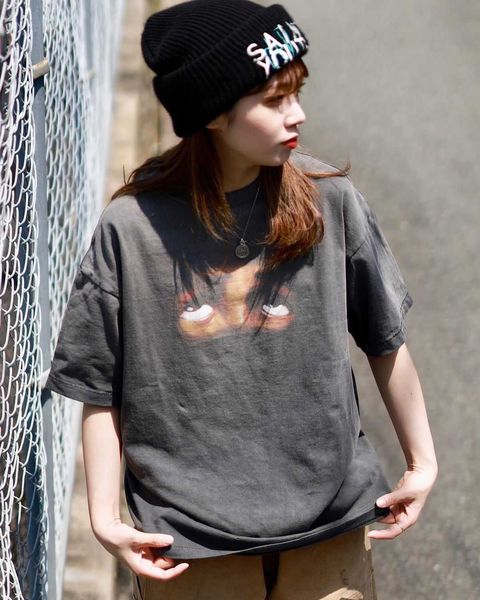 designer fashion t shirt saint michael eye letter print washed old short sleeve high street american casual couple t-shirt, White;black
designer fashion t shirt saint michael eye letter print washed old short sleeve high street american casual couple t-shirt, White;black