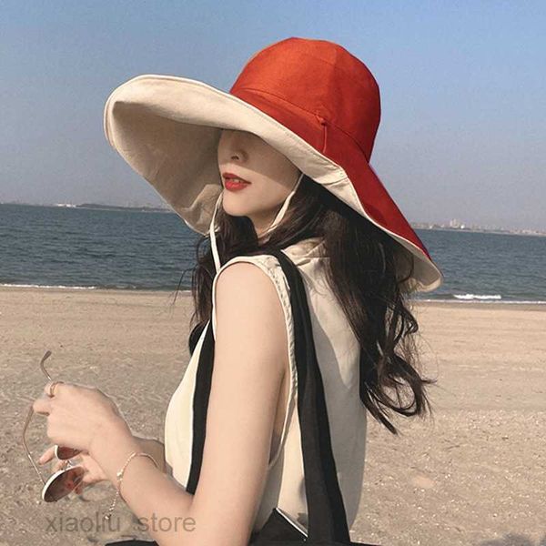 wide brim hats wide brim beach hat summer women sun hat foldable double side wear bucket hat uv protectionsun block hkd230625, Blue;gray
wide brim hats wide brim beach hat summer women sun hat foldable double side wear bucket hat uv protectionsun block hkd230625, Blue;gray