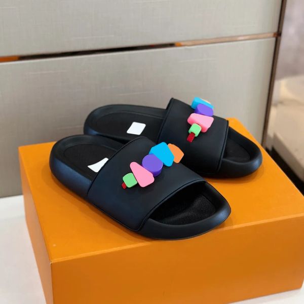 casual shoes 23ss new beading letter calfskin slippers designer waterfront mule slides mens beach fashion rubber sole men women summer sanda, Black
casual shoes 23ss new beading letter calfskin slippers designer waterfront mule slides mens beach fashion rubber sole men women summer sanda, Black