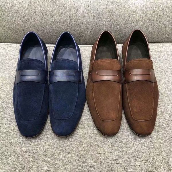 fashion suede leather shoes handmade penny loafers for men luxury slip on flats business mens casual shoes, Black
fashion suede leather shoes handmade penny loafers for men luxury slip on flats business mens casual shoes, Black