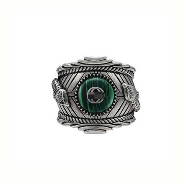2023 gujia 925 sterling silver double snake tiger head malachite domineering men and women fashion trend ring gift
2023 gujia 925 sterling silver double snake tiger head malachite domineering men and women fashion trend ring gift