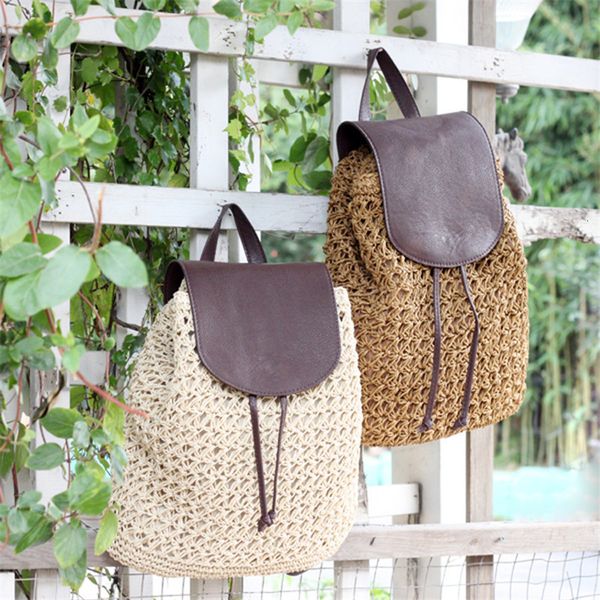 school bags girl pu leather cover straw backpack leisure woven bag knitting backpacks beach for ladies travel holiday bag 230625
school bags girl pu leather cover straw backpack leisure woven bag knitting backpacks beach for ladies travel holiday bag 230625
