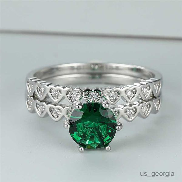 band rings white zircon love heart ring set green crystal round stone engagement rings trendy silver color double ring for women bride sets
band rings white zircon love heart ring set green crystal round stone engagement rings trendy silver color double ring for women bride sets