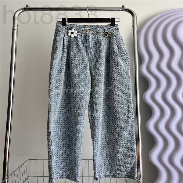 women's jeans designer women girls pants with letter buttons female high end milan runway casual jersey jogging outwear denim wide leg, Blue
women's jeans designer women girls pants with letter buttons female high end milan runway casual jersey jogging outwear denim wide leg, Blue