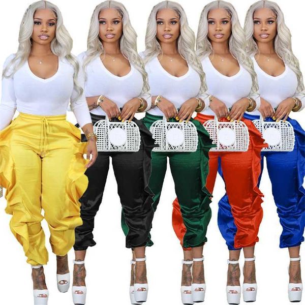 women pants designer 2023 new solid wood ear edge drawstring casual trousers loose leggings 5 colours, Black;white
women pants designer 2023 new solid wood ear edge drawstring casual trousers loose leggings 5 colours, Black;white