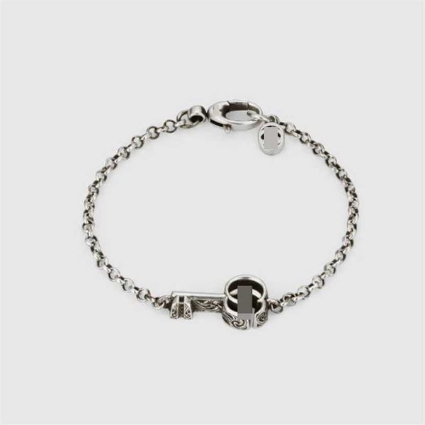 2023 gujia 925 sterling silver double carved flower key couple bracelet g fashion men's and women's ins style, Black
2023 gujia 925 sterling silver double carved flower key couple bracelet g fashion men's and women's ins style, Black