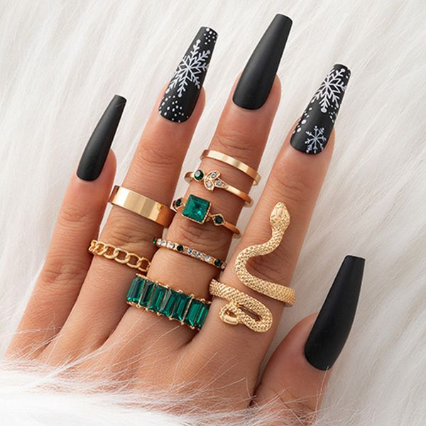 snake ring vintage alloy gold stackable snakes cz zircon rings adjustable knuckle ring set punk jewelry for women girls, Silver
snake ring vintage alloy gold stackable snakes cz zircon rings adjustable knuckle ring set punk jewelry for women girls, Silver