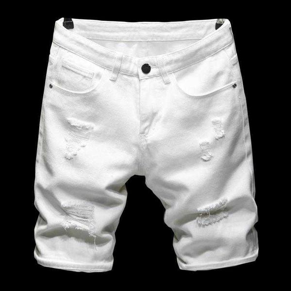 2023 summer pure white black lightweight ripped shorts classic clothing young men's slim straight jeans
2023 summer pure white black lightweight ripped shorts classic clothing young men's slim straight jeans