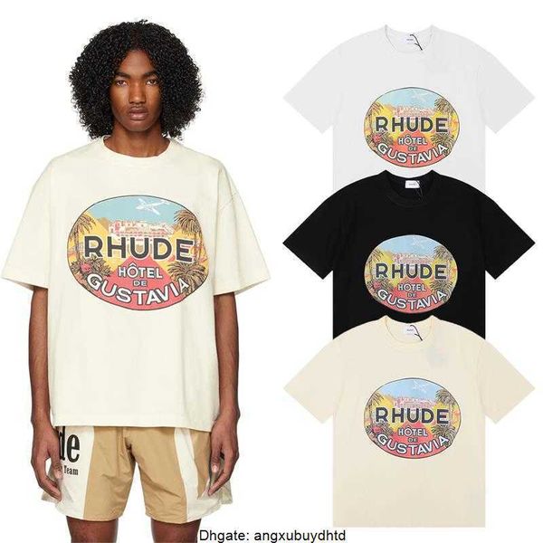 designer fashion clothing tees hip hop tshirts 23ss rhude de gustavia printed short sleeve t-shirt streetwear loose sportswear loose str, White;black
designer fashion clothing tees hip hop tshirts 23ss rhude de gustavia printed short sleeve t-shirt streetwear loose sportswear loose str, White;black