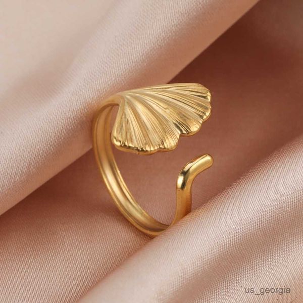 band rings skyrim new ginkgo leaf finger rings for women stainless steel adjustable gold color bohemian ring 2023 jewelry mother day gift r2, Silver
band rings skyrim new ginkgo leaf finger rings for women stainless steel adjustable gold color bohemian ring 2023 jewelry mother day gift r2, Silver