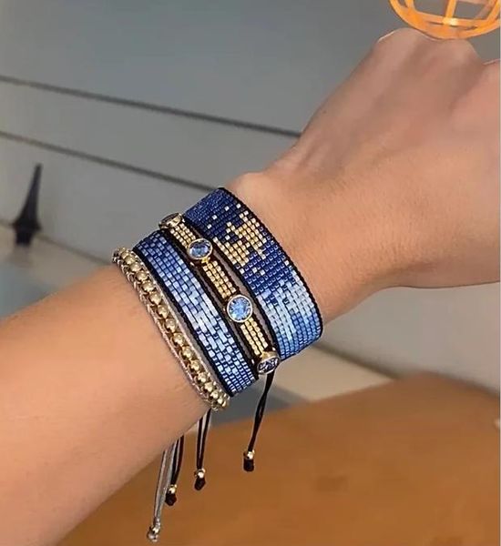 bangle unique design miyuki bracelet factory direct sales handwoven bracelet set, Black
bangle unique design miyuki bracelet factory direct sales handwoven bracelet set, Black