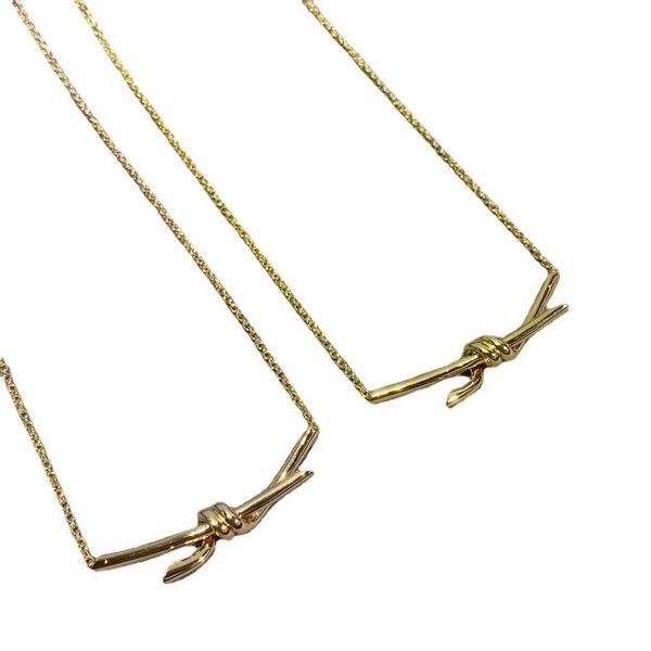 luxury v-gold second-generation cnc exquisite carving tiffay knot necklace for women 18k rose thick gold high diamond gu ailing with the sam, Black
luxury v-gold second-generation cnc exquisite carving tiffay knot necklace for women 18k rose thick gold high diamond gu ailing with the sam, Black