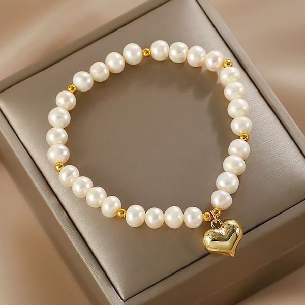 natural pearl bracelet women elegant sweet love charm beaded elastic bracelet fashion jewelry, Black
natural pearl bracelet women elegant sweet love charm beaded elastic bracelet fashion jewelry, Black
