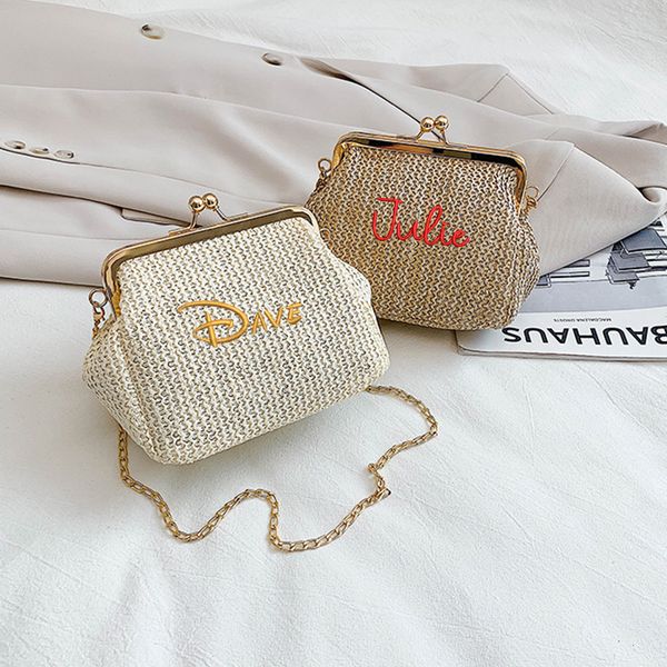 school bags small women shopping shoulder bag with name personalized embroidered straw woven chain ladies gift mini 230625
school bags small women shopping shoulder bag with name personalized embroidered straw woven chain ladies gift mini 230625