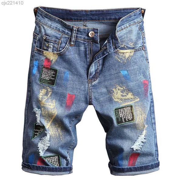 fashion embroidery jeans colored painted shorts summer holes ripped slim straight male pants kr9g kr9g
fashion embroidery jeans colored painted shorts summer holes ripped slim straight male pants kr9g kr9g