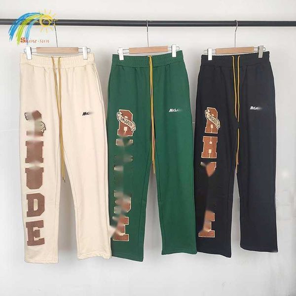 black green apricot rhude sweatpants men women 1 loose towel embroidered rhude casual pants jogger multi pocket trousers
black green apricot rhude sweatpants men women 1 loose towel embroidered rhude casual pants jogger multi pocket trousers