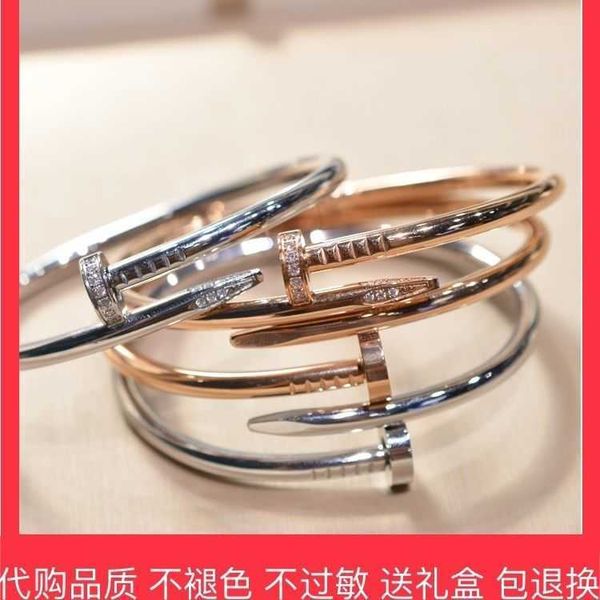 internet celebrity nail bracelet men's and women's japanese korean version simple personalized titanium steel rose gold small fash, Black
internet celebrity nail bracelet men's and women's japanese korean version simple personalized titanium steel rose gold small fash, Black